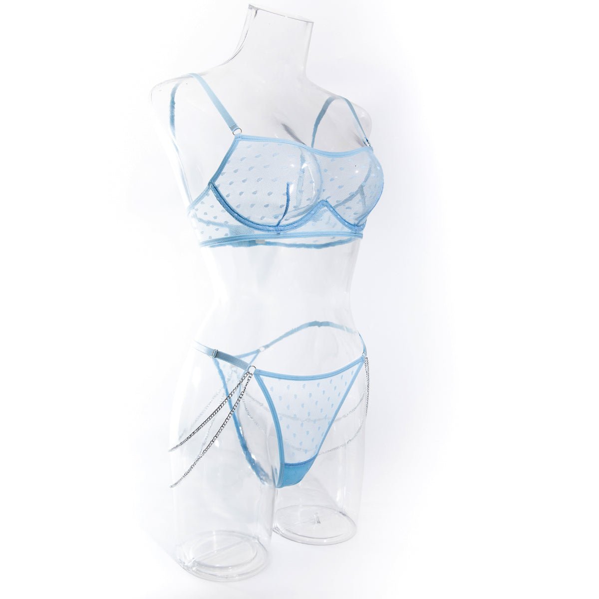 Mesh Sheer Lingerie Set - yummysecret