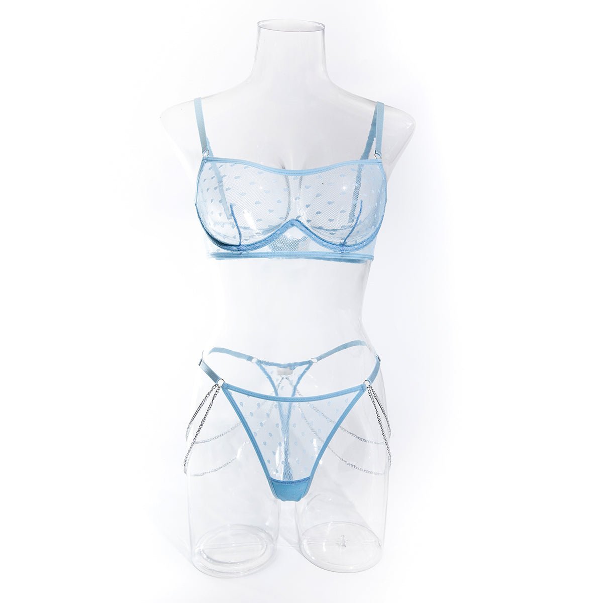 Mesh Sheer Lingerie Set - yummysecret