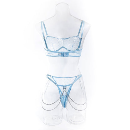 Mesh Sheer Lingerie Set - yummysecret