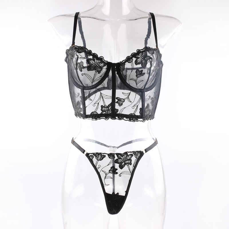 Sheer Corset Boned Shaping Set - yummysecret